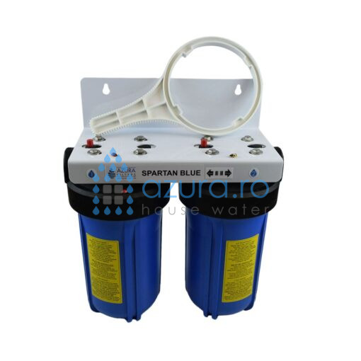 filtru pentru casa spartan blue duo 10" azura filters, 5 microni, 1 micron