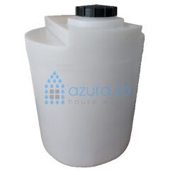 Graduated tank for chemicals or chlorine, 200 liters, grey