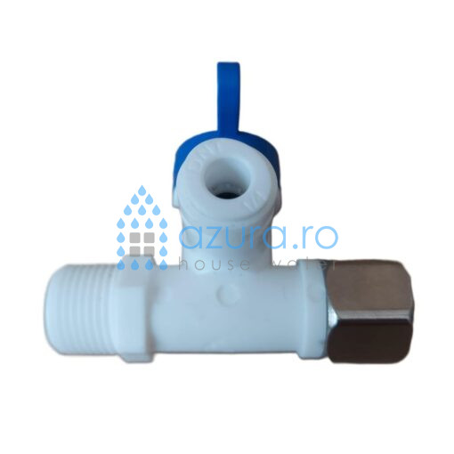 conector cu robinet plastic 3 8 1 4 3 8 toli