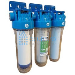 filtru carboazura ag trio clear 10 azura filters 1 2 toli, 20 microni – filtreaza, rugina, mal, clor, metale grele