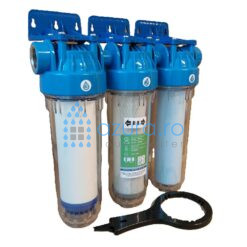 filtru carboazura ag trio clear 10 azura filters 1 tol, 20 microni – filtreaza, rugina, mal, clor, metale grele
